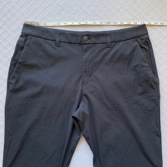 Lululemon Men’s Commission Classic-Fit Pant Gray Warpstreme Stretch W35 x L27.5 - Picture 10 of 12